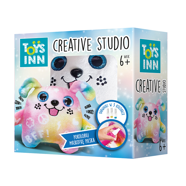 Spray Dye Piesek TOYSINN – kreatywny zestaw dla dzieci do ozdabiania pluszowego pieska