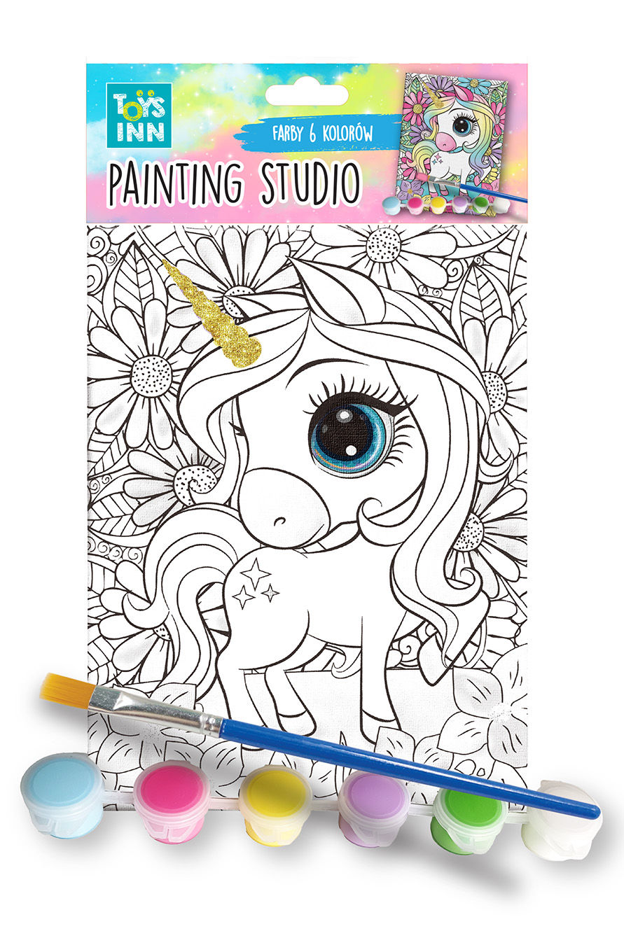 Canvas Unicorn Zestaw do Malowania STN 9421 – kreatywny zestaw do malowania dla dzieci z motywem jednorożca