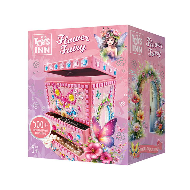 Flower Fairy Szkatułka Mozaika Bellisa – kreatywny zestaw z wróżką do ozdabiania szkatułki