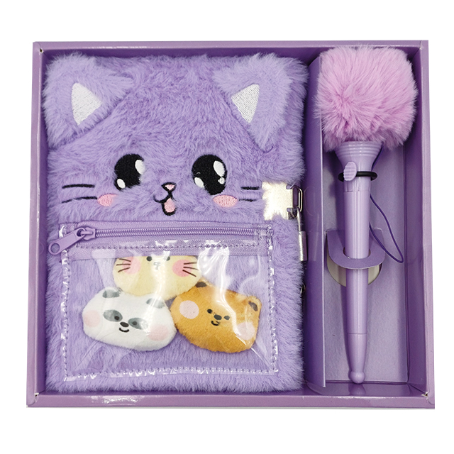 Pamiętnik Kotek Zestaw z Długopisem TOYSINN – pamiętnik z motywem kotka dla dzieci